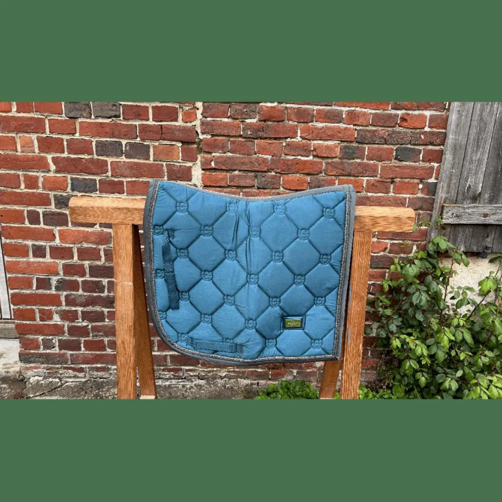 Ensemble tapis et bandes de polo Equestrian Stockholm bleu