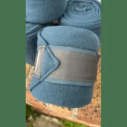 Ensemble tapis et bandes de polo Equestrian Stockholm bleu