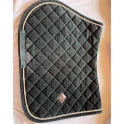 ensemble tapis et bonnet Kentucky vert sapin velvet