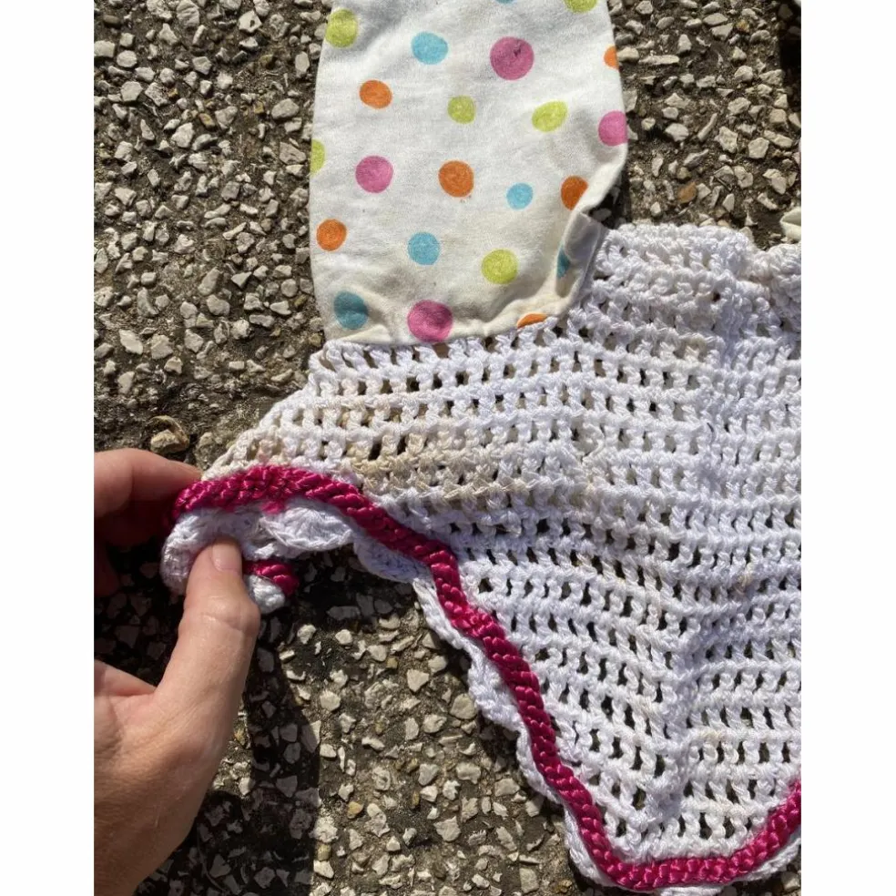 Ensemble tapis et bonnet fait main cob