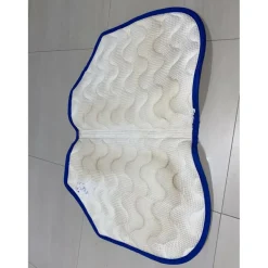 Ensemble tapis et bonnet pénélope gris et bleu roi