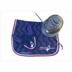 Ensemble tapis et bonnet cheval