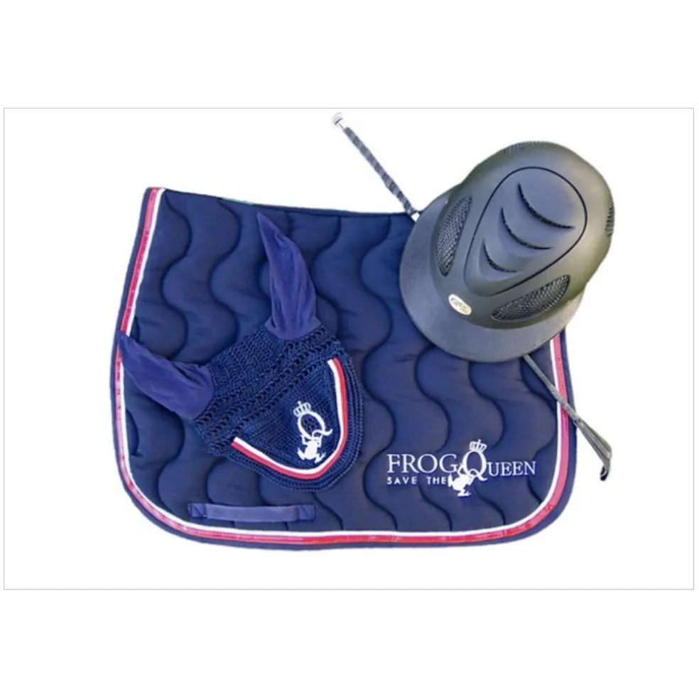 Ensemble tapis et bonnet cheval