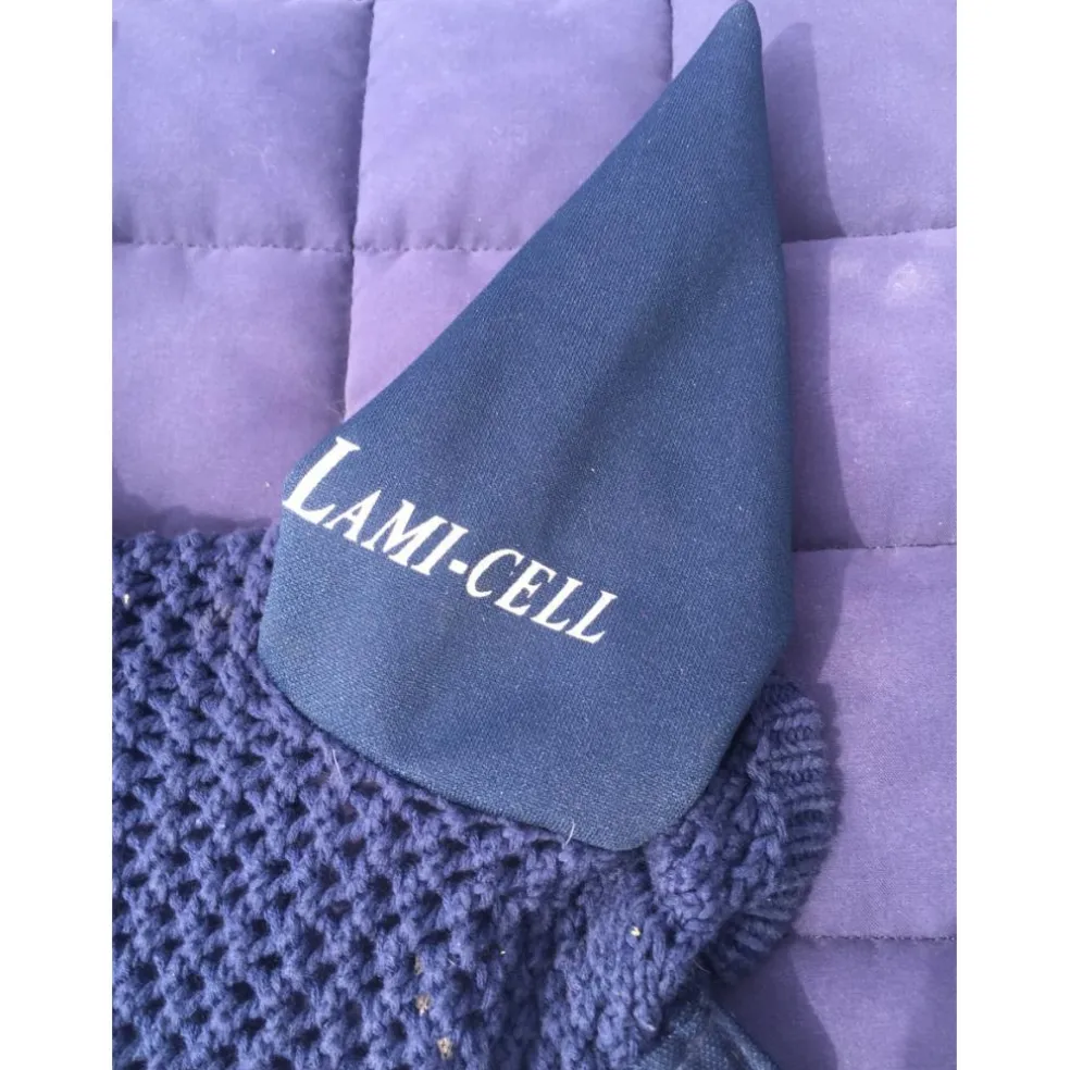 Ensemble tapis et bonnet Veredus et Lamicell bleu marine