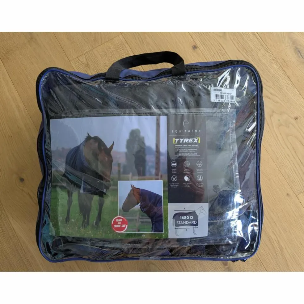 Equithème Chemise imperméable +couvre cou Tyrex 1680D 0g taille 6'0 135cm