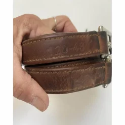 etrivieres cuir brun 120cm