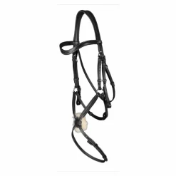 Filet Dyon Muserolle Croisée Noir Neuf Cheval