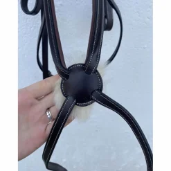 filet Dyon neuf muserolle croisée taille cheval marron