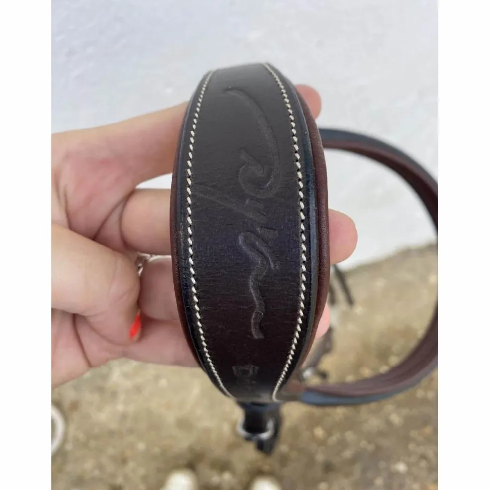 filet Dyon neuf muserolle croisée taille cheval marron