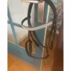 filet en cuir noir avec frontal strass jamais utilisé