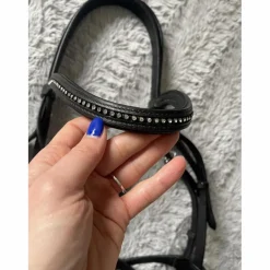 Filet noir strass équitation