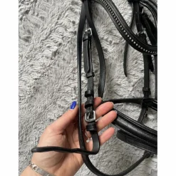 Filet noir strass équitation