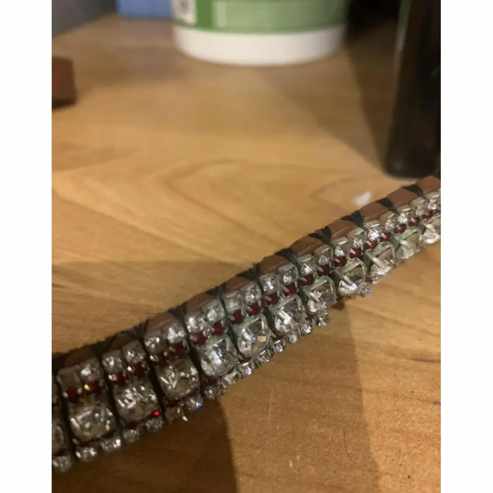 Frontal Bling your Horse bordeaux et argent