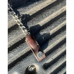 Frontal chaîne argent