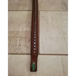 Frontal cheval cuire strass rose PROTANNER