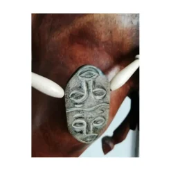 Frontal cuir et perles
