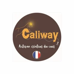 Frontal en cuir cheval tressé
