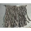 Frontal franges cuir noir