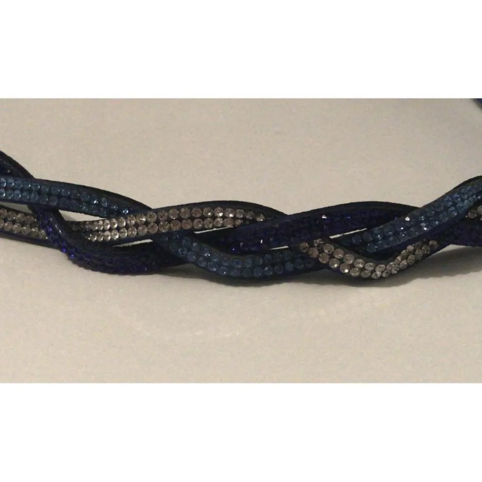 Frontal Strass bleu Poney