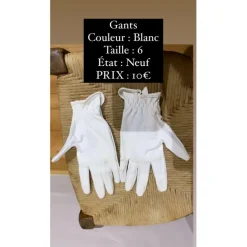 Gants Blanc