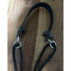 Gogue à poulies cuir noir Eric Thomas taille cheval