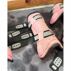 Guêtres + Protège-boulets HEXA rose – matière imperméable, facile à nettoyer