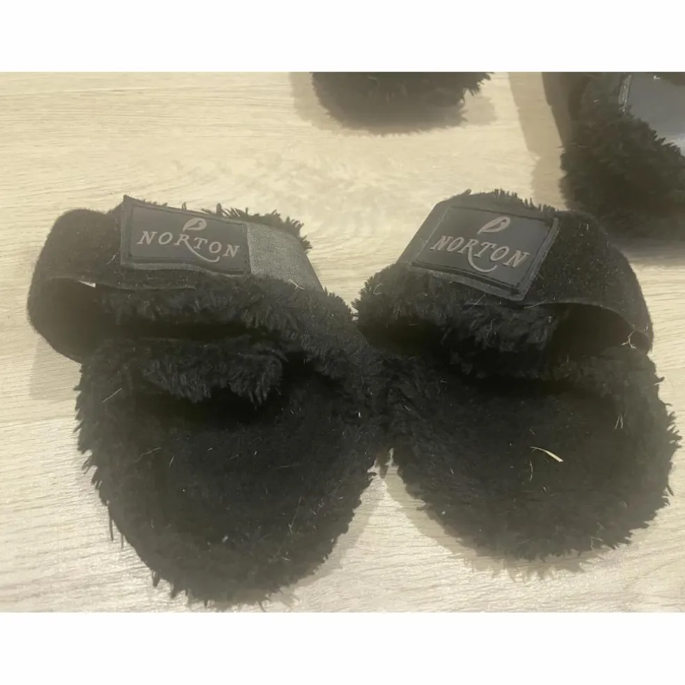 Guêtres + Protège-boulets moutons noir - Taille poney - Marque Norton