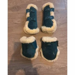Guêtres + protèges-boulets KENTUCKY – Vert sapin taille S
