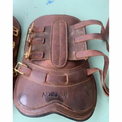 Guêtres cuir havane Norton