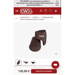 Guêtres CWD antérieurs postérieurs velcro