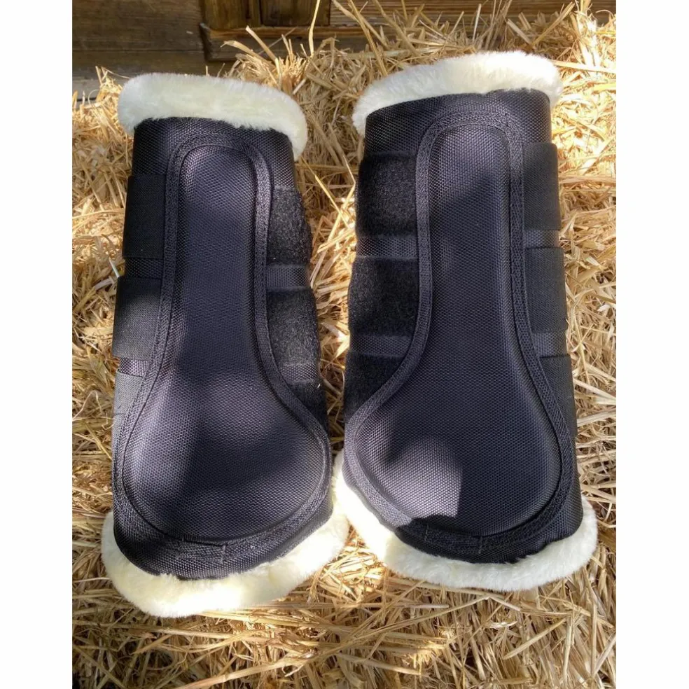 Guêtres fermées de dressage noir/blanc