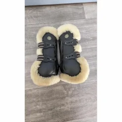 Guêtres mouton synthétique Jacson Florens - Noires - Full