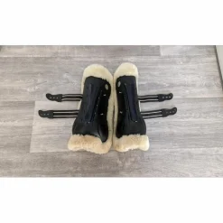 Guêtres mouton synthétique Jacson Florens - Noires - Full