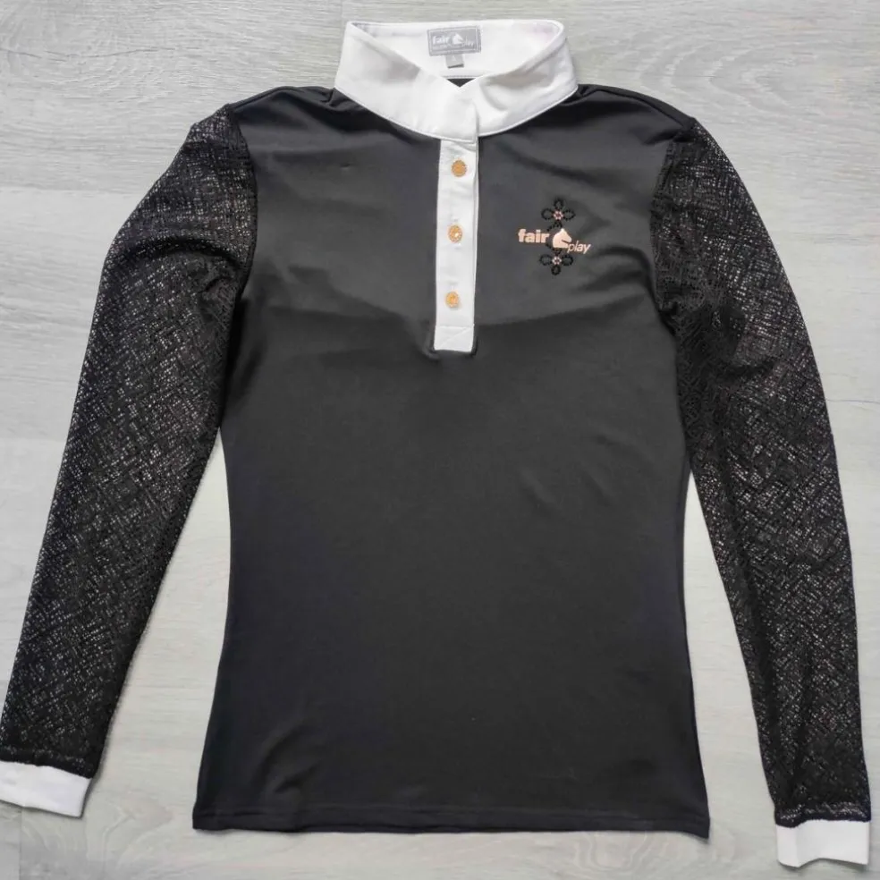 Haut de concours manches longues dentelle Fair Play taille S