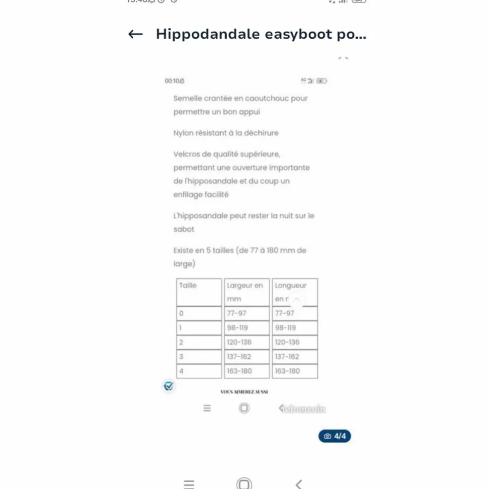 Hippodandale easyboot poney