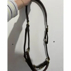 licol cuir marron