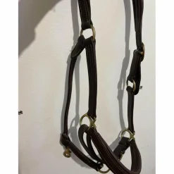 licol cuir marron