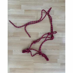 Licol en corde rose