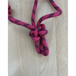Licol en corde rose