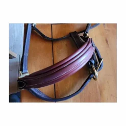 Licol en cuir devoucoux havane