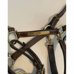 Licol en cuir Éric Thomas + longes d’attache