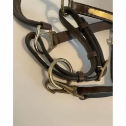 Licol en cuir Éric Thomas + longes d’attache