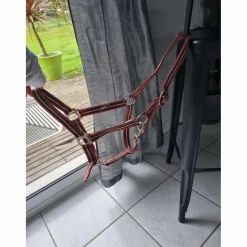 Licol full marron, rose et blanc
