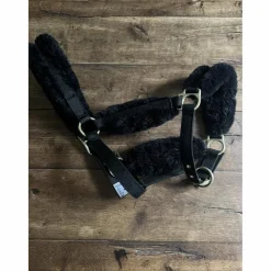 Licol noir et doré en mouton fouganza