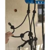 Licol éthologique noir taille double poney/petit cheval