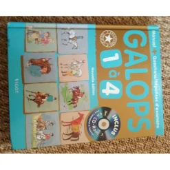 Livre Galop 1 à 4 manuel avec CD + question/réponses