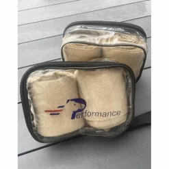 lot de 4 bandes de repos beige :2,5m.Elles sont en bon état.Vente pour cause de passage à cheval