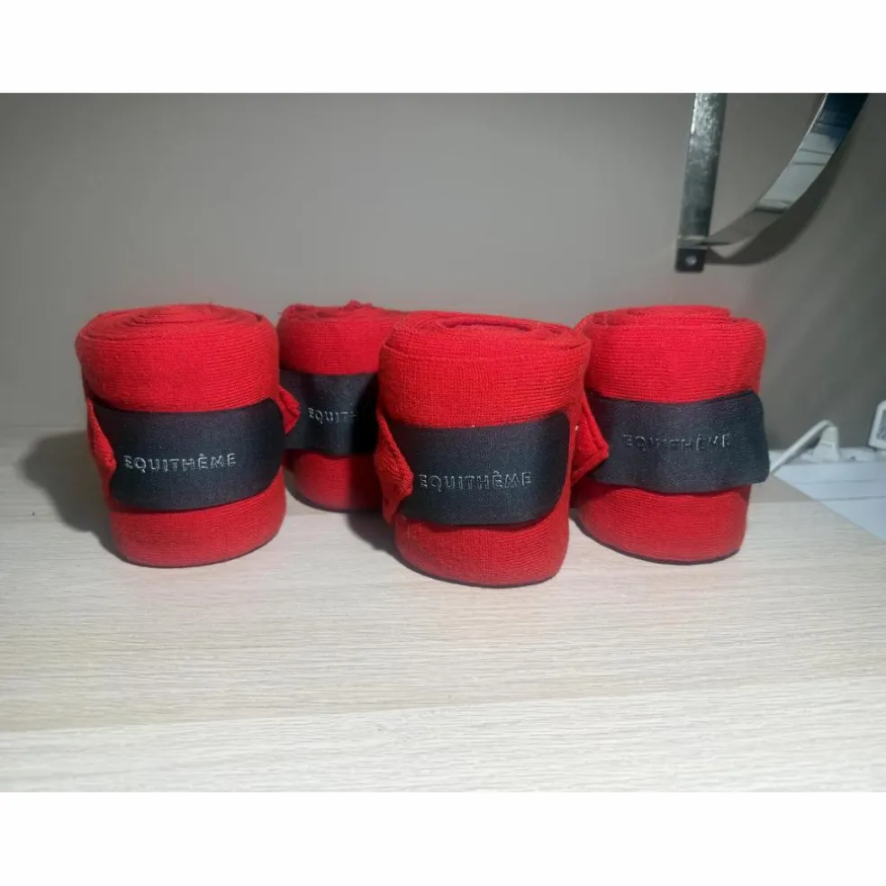 Lot de 4 bandes de repos neuves EQUITHEME