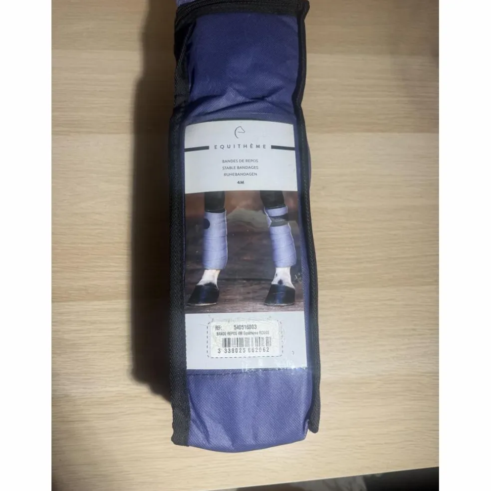 Lot de 4 bandes de repos neuves EQUITHEME