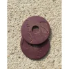 Lot de 2 muselaines rose et bleu et rondelles violette